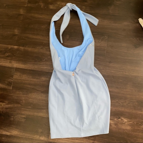 Nookie Passion Mini Dress Dusty Blue - Picture 4 of 5